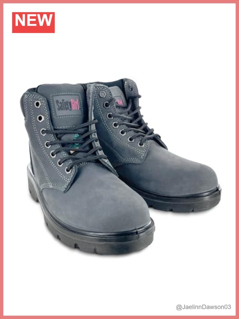 Waterproof Steel Toe Work Boots Puncture Resistant Lace-Up Ankle Boots Safety